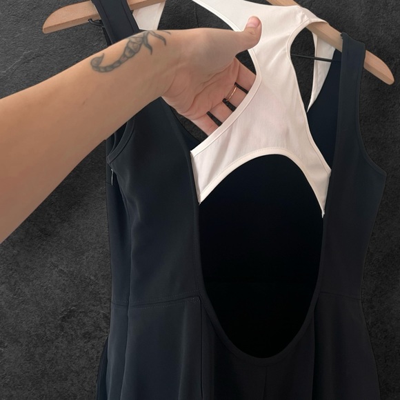 A.L.C. Black/White Baez Racerback Colorblock Contrast Mini Dress Size 6 - Picture 15 of 15